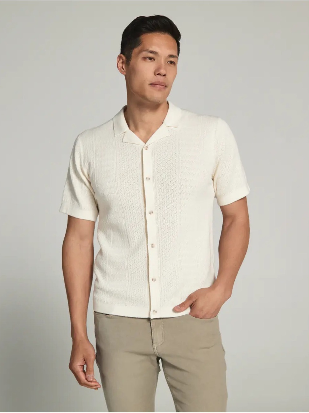 7 Diamonds Jonas Polo Button Sweater